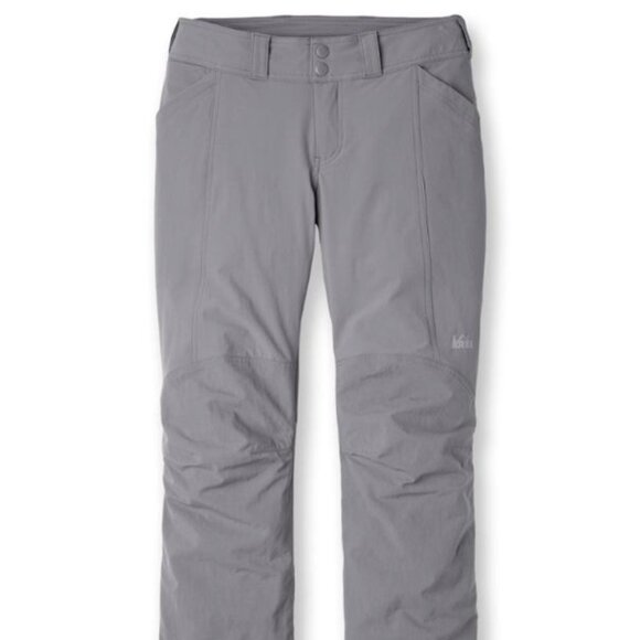 REI Screeline Hiking Women's Pants Size 4 Grey 5 Pockets Vented at Back - Picture 2 of 14